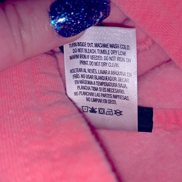 Joe Boxer Girls 12M Coral Kitten Zip Up Sweatshirt - Picture 3 of 5